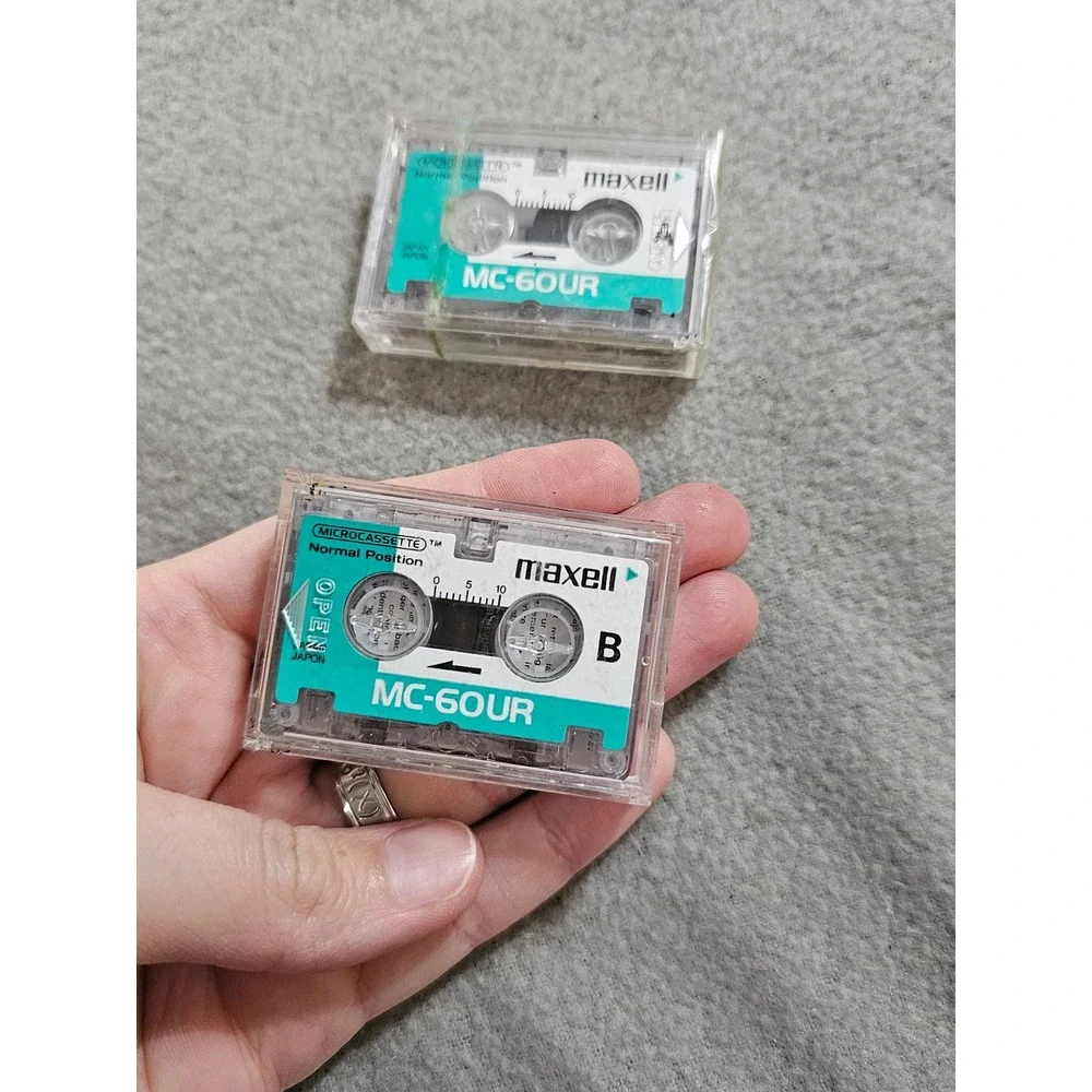 Vintage Maxell MC-60UR microcassette tapes 1 sealed